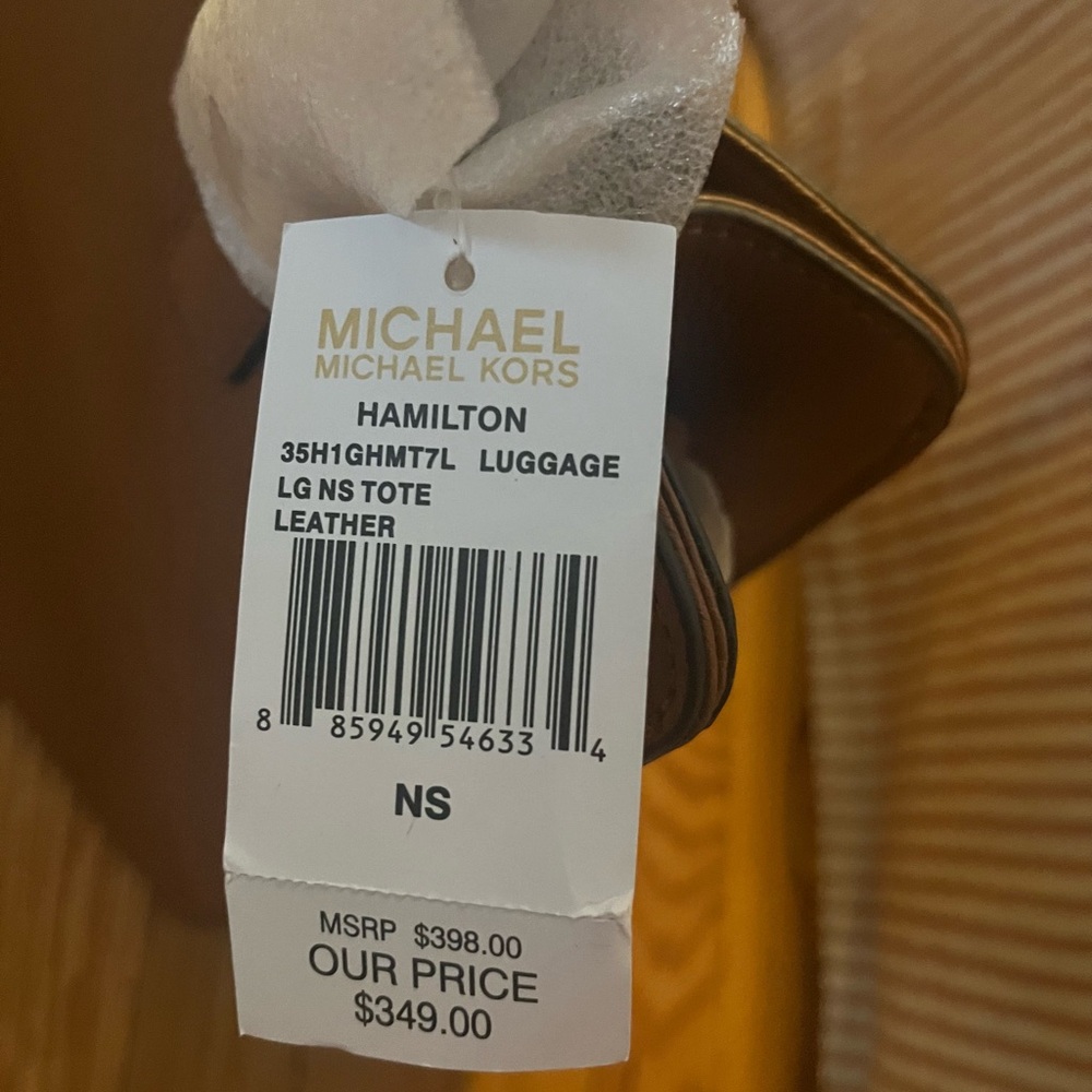 NWT | Michael Kors Hamilton Luggage Large NS Leather Tote!!! - Picture 9 of 9